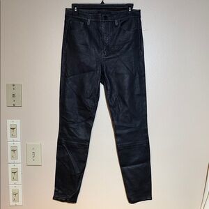 J Brand Black Leather Pants